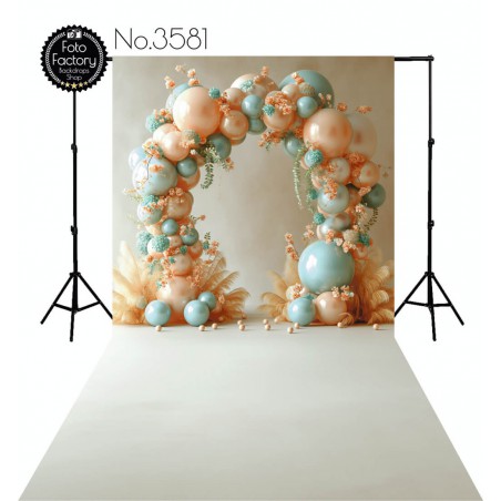 Backdrop balloon flower garland 3581