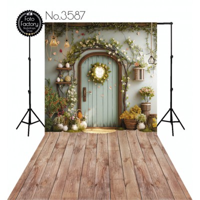 Backdrop decorated door flowers 3587