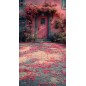 Backdrop pink decorated door 3590