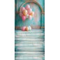 Backdrop rustic columns balloons 3604