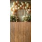 Backdrop door flowers balloons 3606