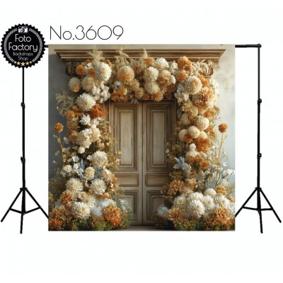 Backdrop door decoration flowers 3609