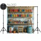 Backdrop wooden painting studio 3613