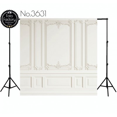 Backdrop white elegant moulding 3631