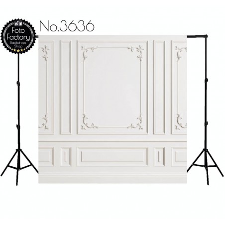 Backdrop white moulding 3636