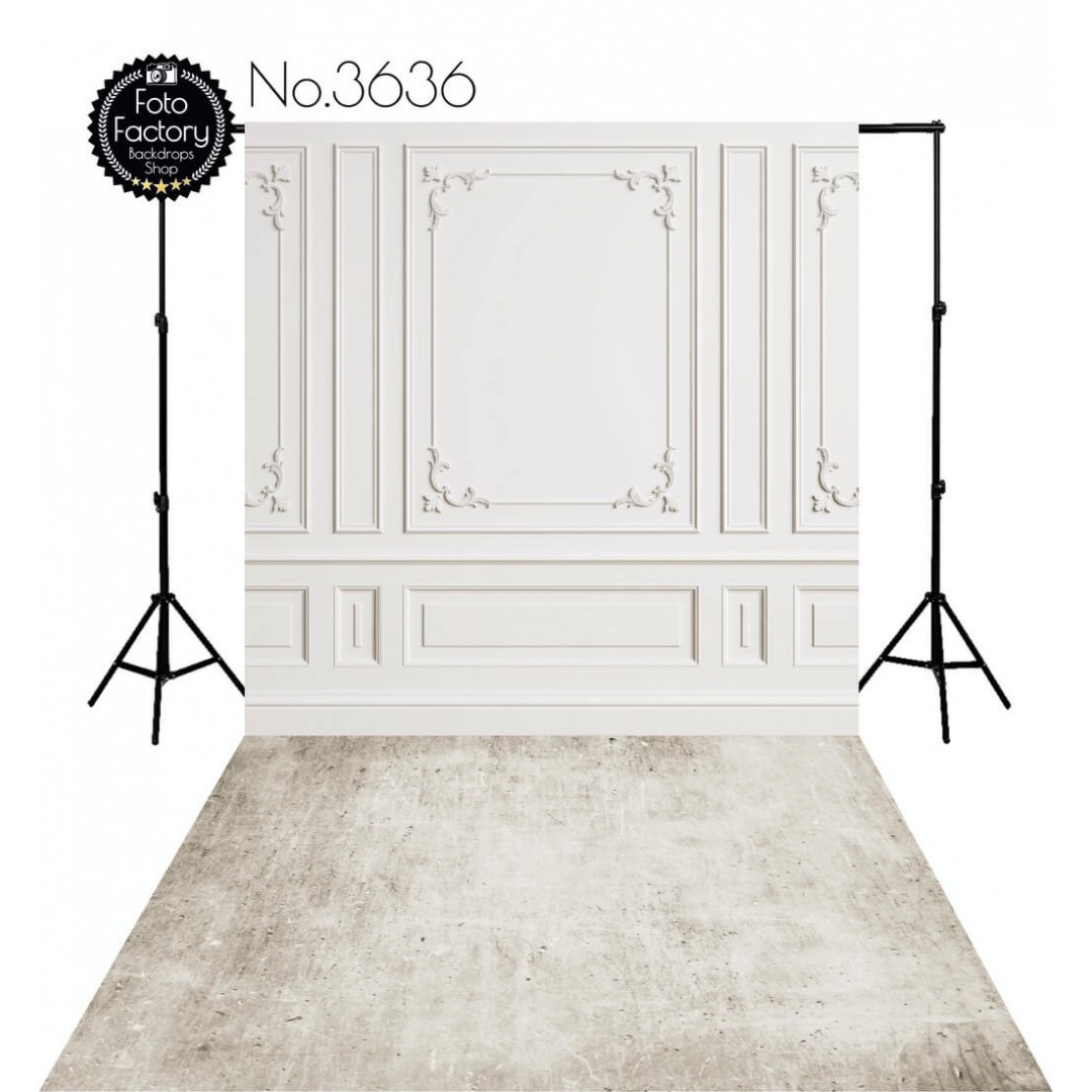 Backdrop white moulding 3636