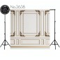 Backdrop creamy stylish moulding 3638