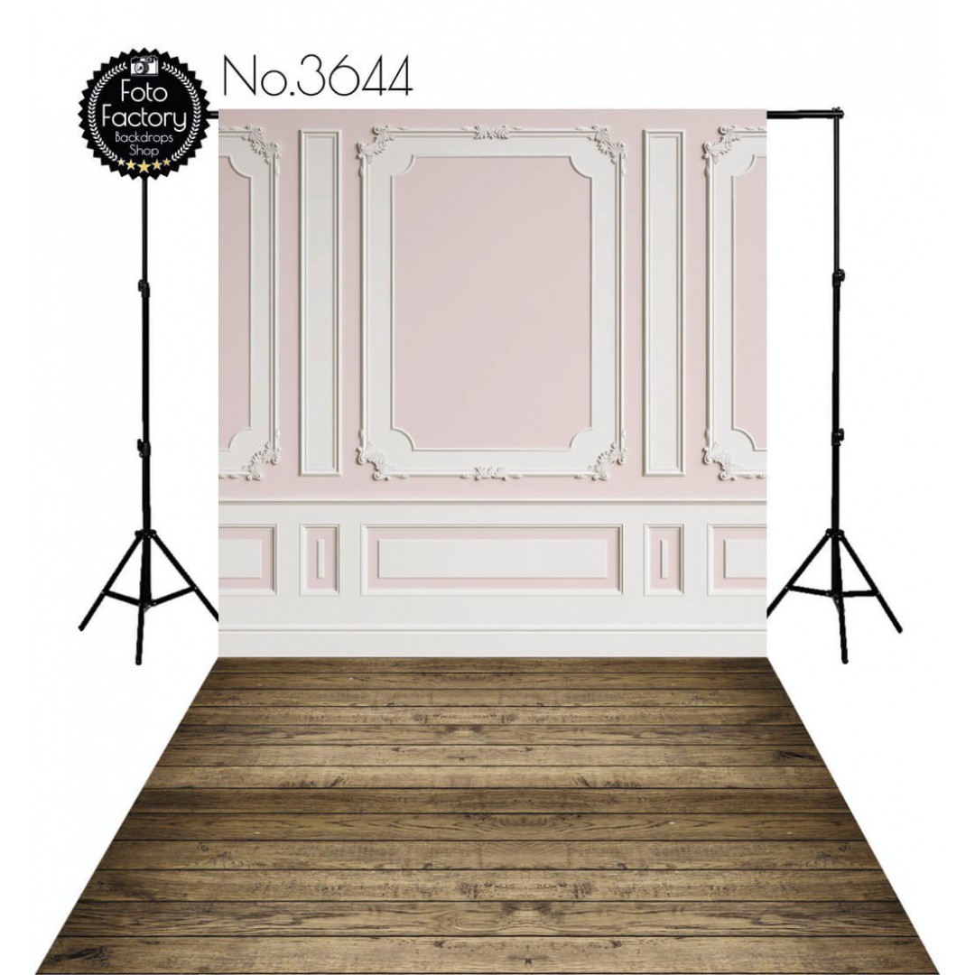 Backdrop white and pink moulding 3644