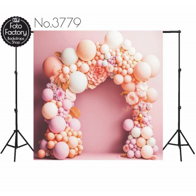 Backdrop pink decoration 3779