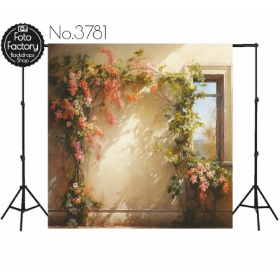 Backdrop wall flowers decoration 3781