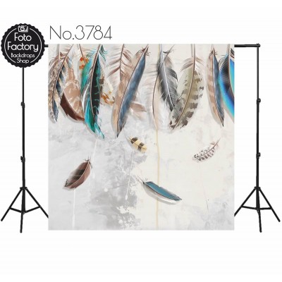 Backdrop colorful feathers 3784