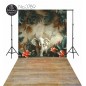 Backdrop elephant flowers decoration 3789