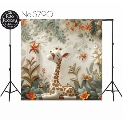 Hintergründe Giraffe Blumen Dekoration 3790