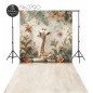 Backdrop giraffe flowers decoration 3790