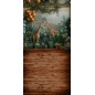 Backdrop giraffes plants decoration 3793