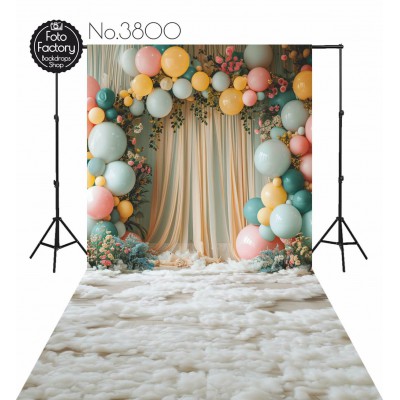 Backdrop balloons flowers decoration 3800