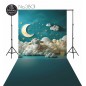 Backdrop cartoon sheep clouds 3801