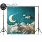 Backdrop cartoon sheep clouds 3801