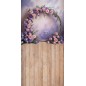 Backdrop purple flower garland 3808