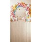 Backdrop colorful balloon garland 3809