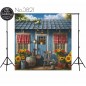 Backdrop wooden country cottage 3821