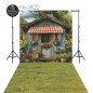 Backdrop wooden country cottage 3822