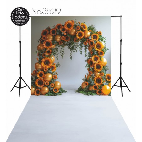 Backdrop balloon flower garland 3829