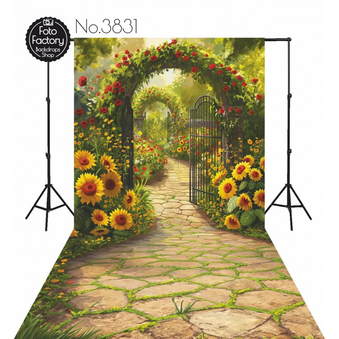 Backdrop flower garden 3831