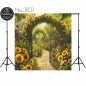 Backdrop flower garden 3831