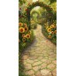 Backdrop flower garden 3831