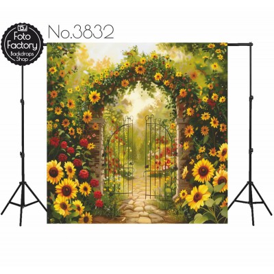 Backdrop flower garden 3832