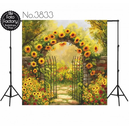 Backdrop flower garden 3833