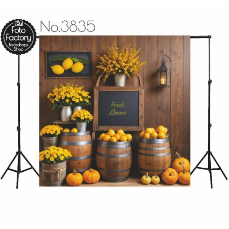 Backdrop fruit flowers decoration 3835