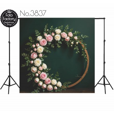 Backdrop flowers decoration 3837