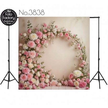 Backdrop flowers decoration 3838