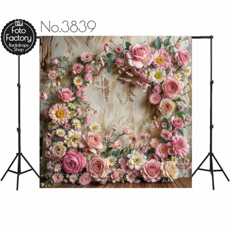 Backdrop flowers decoration 3839