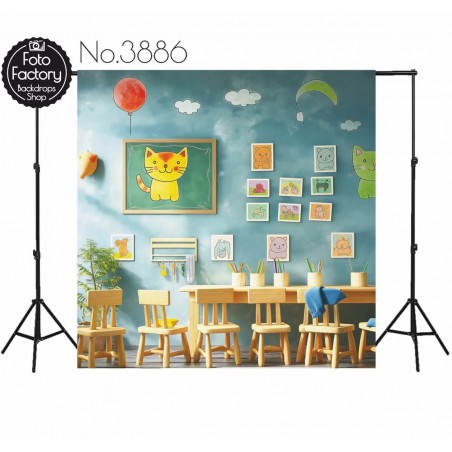 Backdrop school theme 3886