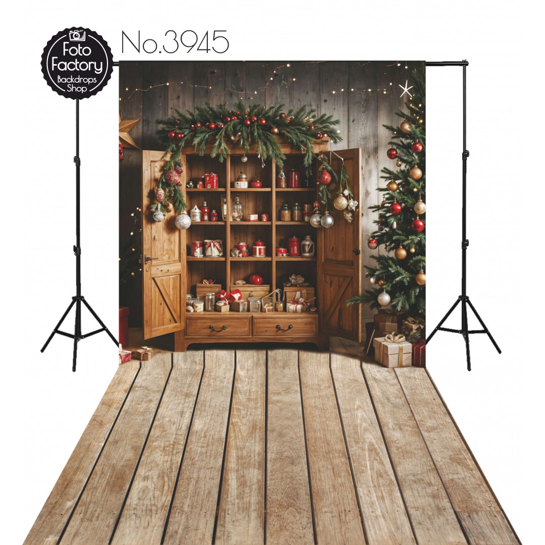 Backdrop Christmas wardrobe Christmas decorations 3945