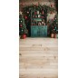 Backdrop Christmas green rustic sideboard christmas decorations 3948