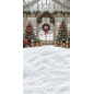 Backdrop Christmas glass wall Christmas tree Christmas decorations 3955