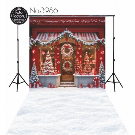 Backdrop Christmas theme 3986