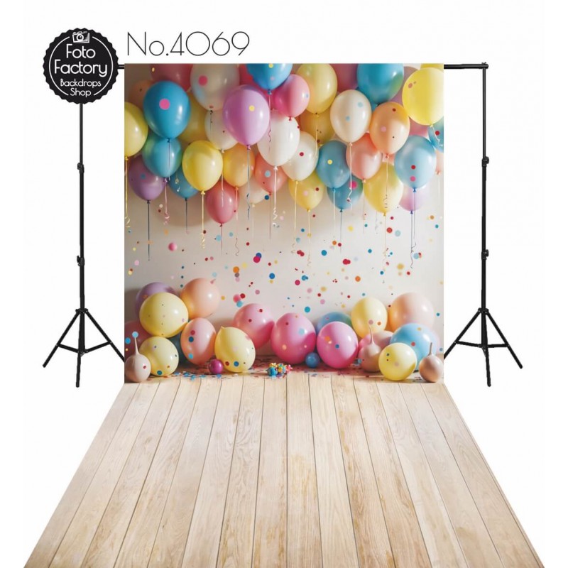 Hintergründe Party Luftballons Konfetti 4069