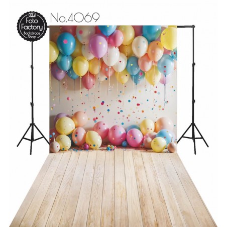 Backdrop party balloons confetti 4069