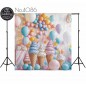 Tło Fotograficzne imprezowe balony lody 4086 Tło Fotograficzne imprezowe balony lody 4086