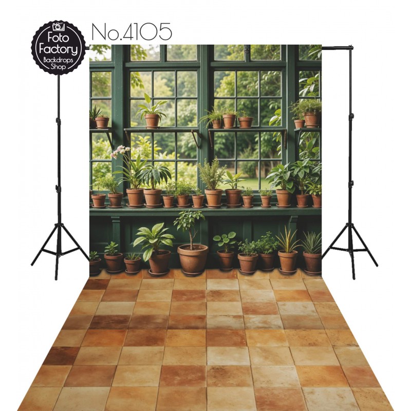 Backdrop plants window 4105