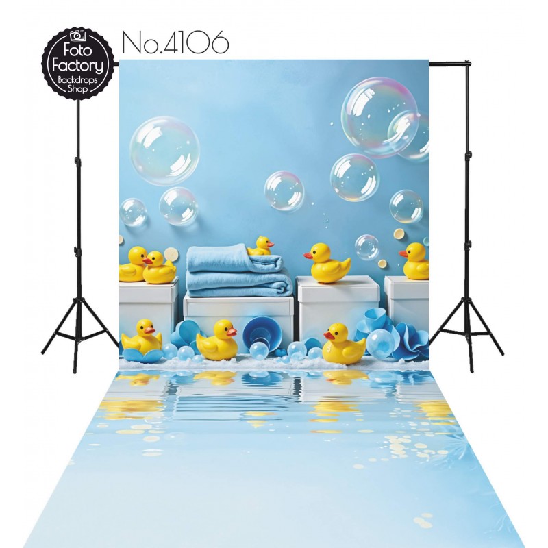 Backdrop ducks for bathing bubbles 4106