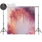 Backdrop pink flower garland 4112