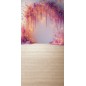 Backdrop pink flower garland 4112