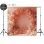 Backdrop pink flower garland 4116