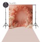 Backdrop pink flower garland 4116